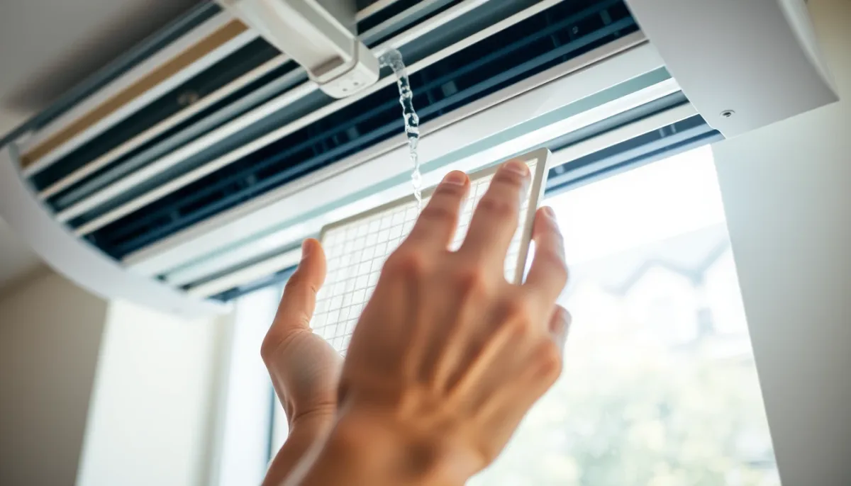 Nettoyage des filtres d'une climatisation réversible pour améliorer le chauffage en hiver