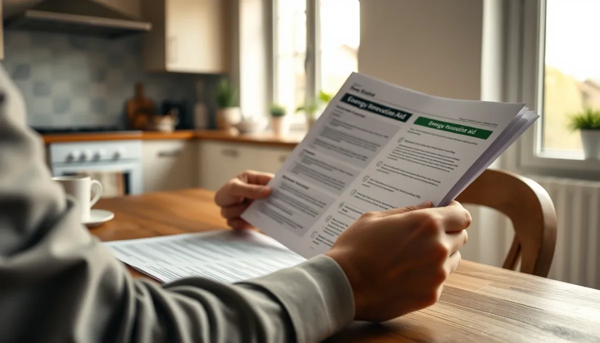 Particulier consultant les aides à la rénovation énergétique pour une PAC air/air